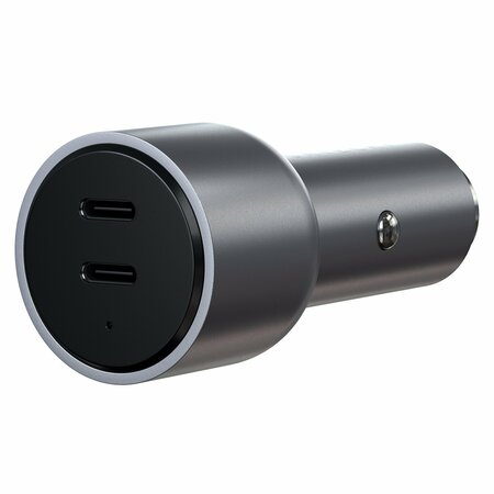 SATECHI Dual Usb C Pd Car Charger 40w, Space Gray ST-U2C40CCM